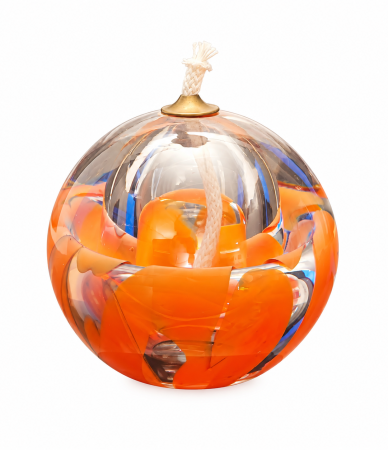Urne lampje oranje