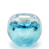tealight tiffany blue krakkele