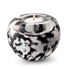 A12TBLWO_BlackWhiteOpaque Urn met waxinelicht Zwart-wit
