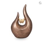 Keramische kunst urn vlinder