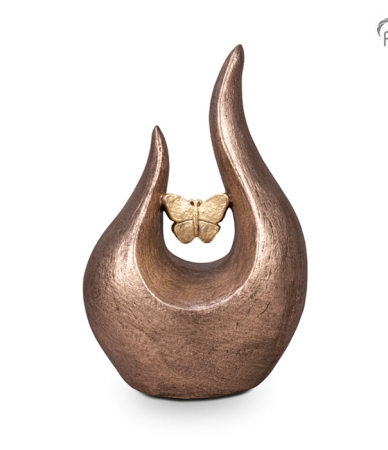 Keramische kunst urn vlinder