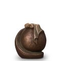 Keramische Urn brons - 'in vredige rust'