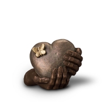 Keramische urn brons Hartepijn