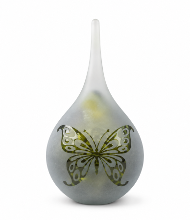 Glazen Urn Vlinder Nature – Frosted 280 ml