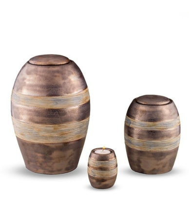 Urn set brons