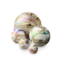 Elements Glazen Urn 'Ivory'