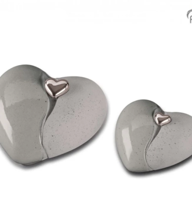 Keramische Urn 'Hart in Hart'