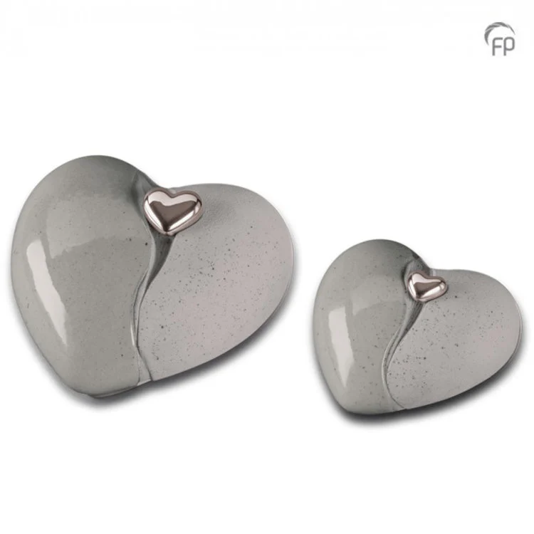 Keramische Urn 'Hart in Hart'