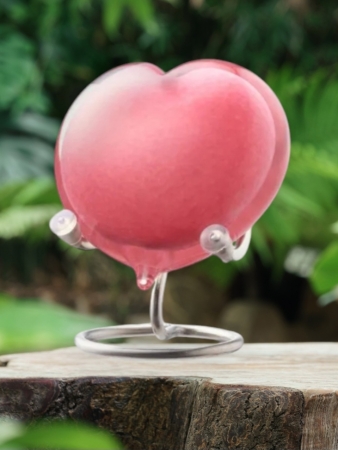 Pebble heart baby roze