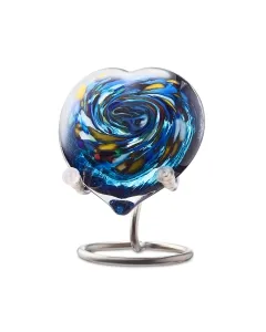 mini urn - multi blue