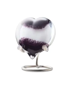 mini urn - black white opaque