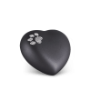 Dieren urn poot - Swarovski zwart