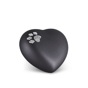 Dierenurnpoot - Swarovski zwart
