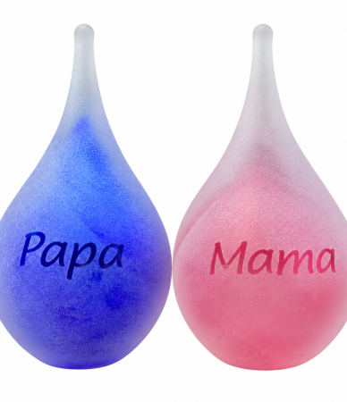 frosted urn papa mama