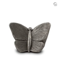 Urn keramische vlinder middel ( zilver)