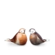 Mini urn roodborstje van glas