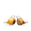 Urn vogel bruin-geel-wit
