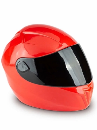 Urn motorhelm rood