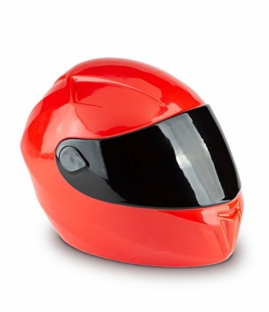 Urn motorhelm rood