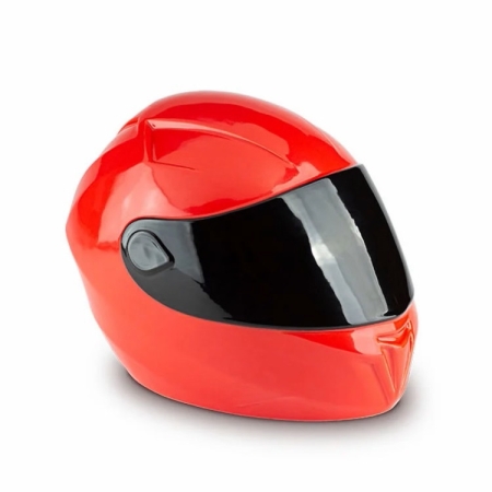 Urn motorhelm rood