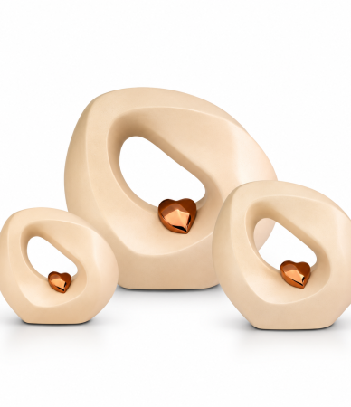 Keramische Urn - Creme