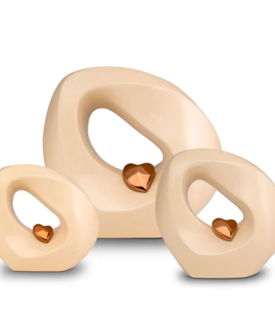 Keramische Urn - Creme