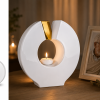 victoria Keramische Urn Victoria Wit met Goud (3,4 Liter)