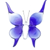 Vlinder blauw - glas