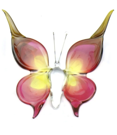 Vlinder rose - geel