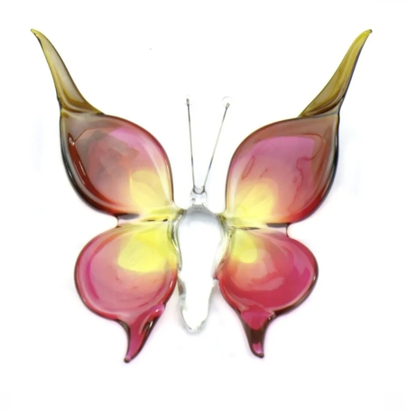 Vlinder rose - geel
