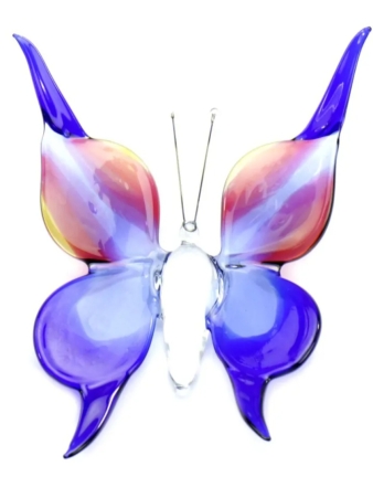 vlinder Rose / blauw