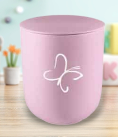 kinderurn met vlinder - rose