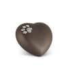 Dierenurnpoot - Swarovski donker bruin