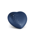 Urne hart - Swarovski blauw