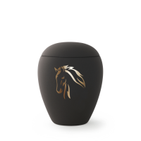 Paarden urn Antraciet