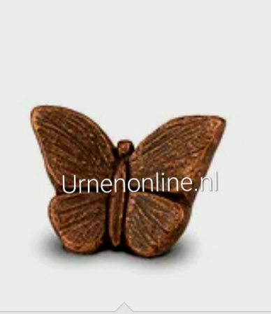 Urn vlinder klein - goudkleurig