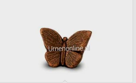 Urn vlinder klein - goudkleurig