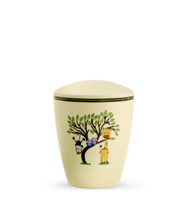 Kinder urn - aap, uil en giraf