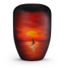 Biologische urn - Zeilbootje in de zee