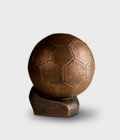 Keramische Urn brons 'Voetbal'