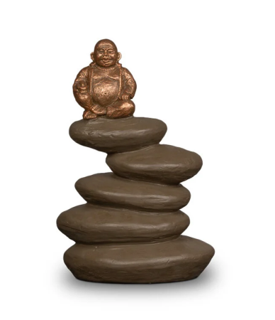 Keramische kunst urn - Buddha