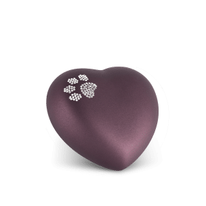 Urne hart - Swarovski hondepoot Berry