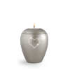 Urn met Swarowski hart waxine - in diverse kleuren en maten