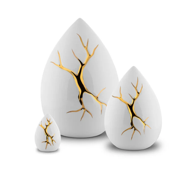 Kintsugi wit goud