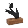 udp15hvl00 Staander metaal op houten sokkel - Handen vlinder - 10ml