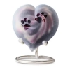 f-u36phat-poo_frosted_pebble_heart_aubergine-taupe__pootjes_h01bz urn hond - Frosted pebble heart Aubergine
