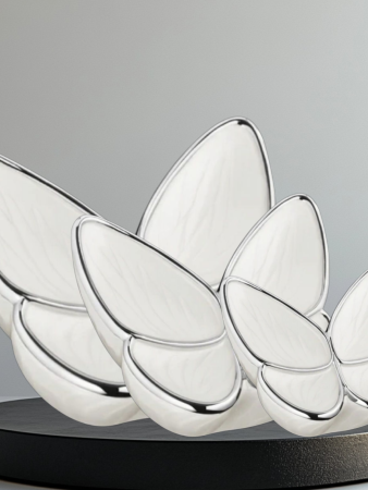 Urn vlinder Room wit ( 3 formaten)
