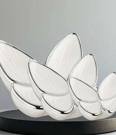 Urn vlinder Room wit ( 3 formaten)