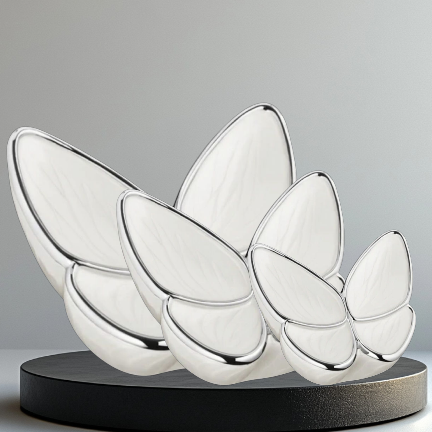 Urn vlinder Room wit ( 3 formaten)