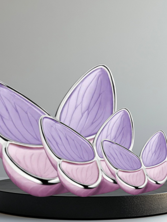 Urn vlinder roze/paars ( 3 formaten)